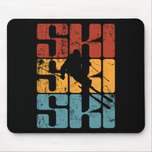 Skisport Skifahren Schnee Winterurlaub Mousepad