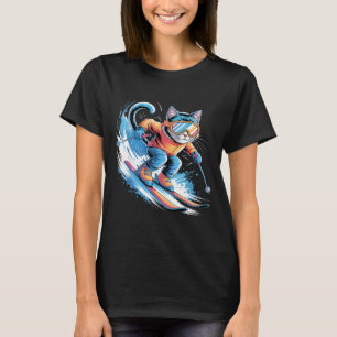 Skisport Wintersport Skifahrer lustig Skifahren Ka T-Shirt