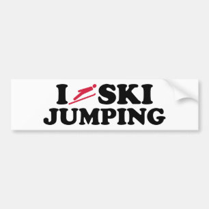 Skispringen der Liebe I Autoaufkleber