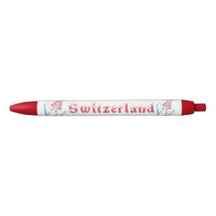 Skispringen - die Schweiz-Rotstift Kugelschreiber