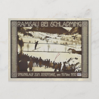 Skispringen Postkarte