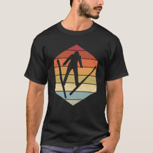 Skispringen Vintage Skifliegen Skiferien Skisk T-Shirt