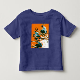 Skispringer durch Ski-Schweißung Kleinkind T-shirt