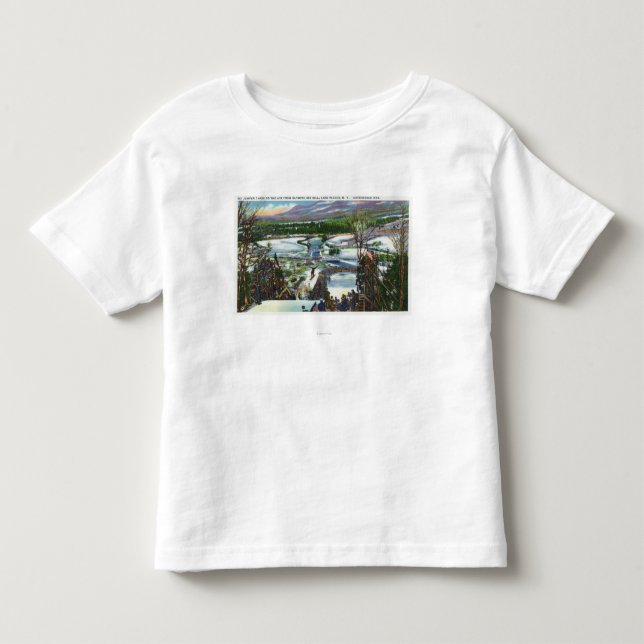 Skispringer entfernt sich vom olympischen kleinkind t-shirt (Vorderseite)