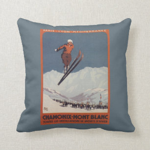 Skisprung - PLM Olympic Promo Poster Kissen