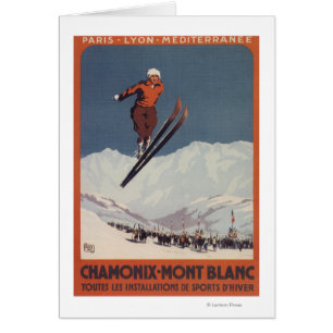 Skisprung - PLM Olympischer Werbeposter