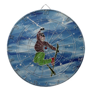 Skisprungkarte Dartscheibe