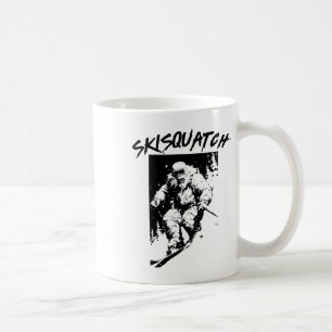 Skisquatch Retro Skifahren Bigfoot Vintage Ski Sas Kaffeetasse