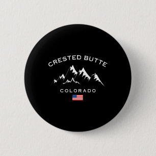 Skistation Crested Butte Colorado Rocky Mountains Button