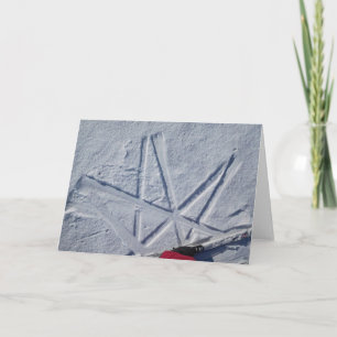 Skisternnotecard Karte