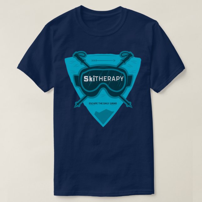Skitherapie lang T-Shirt (Design vorne)