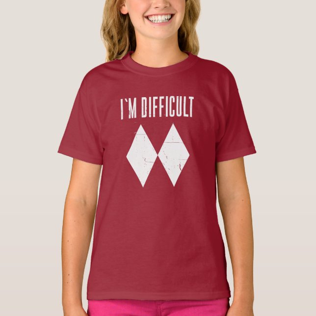 Skitochter Geburtstag Wintersportneuheit T-Shirt (Vorderseite)