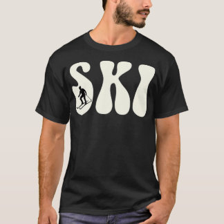 Skitouren Wintersport Langlauf Skifahren Design T-Shirt