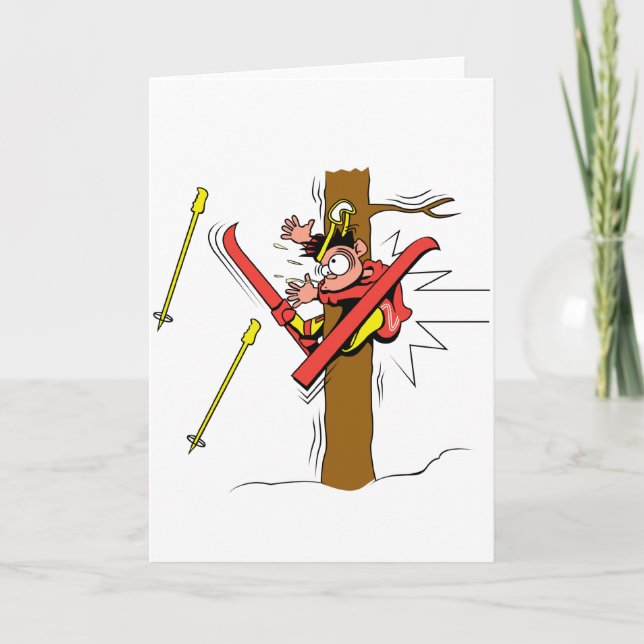 Skiunfall Karte (Vorderseite)