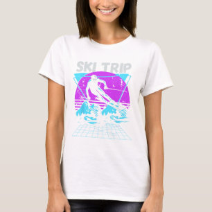 Skiurlaub 2025 - Passende Familien-Schneeskiurlaub T-Shirt