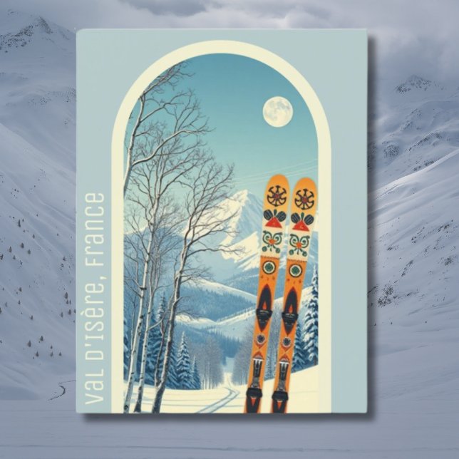 Skiurlaub Val d'Isère Frankreich Postkarte (Von Creator hochgeladen)