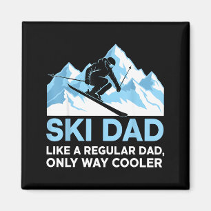 Skivater Liebhaber Skifahrer Mann Snowboarden Lust Magnet