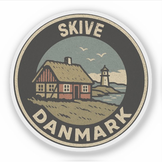 Skive, Dänemark Aufkleber (Vorderseite)