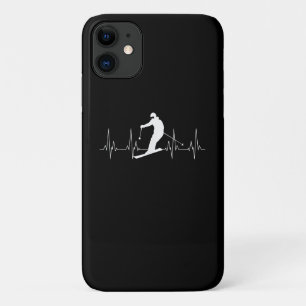 Skivergnügen für Skifahrer im Herz Case-Mate iPhone Hülle