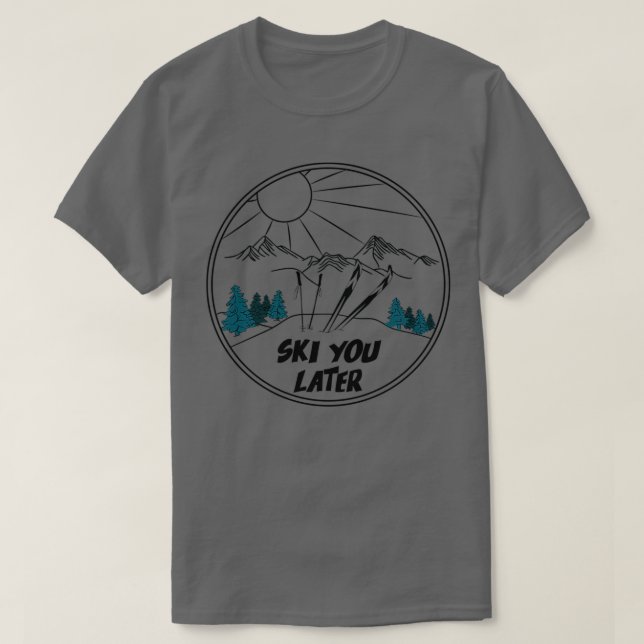 Skiverspätete Wintersportarten 2 T-Shirt (Design vorne)