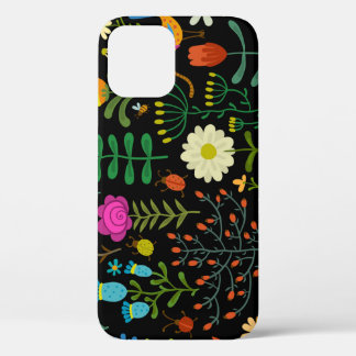 Skizze Blumenmuster, nahtlos künstlerisches Muster Case-Mate iPhone Hülle
