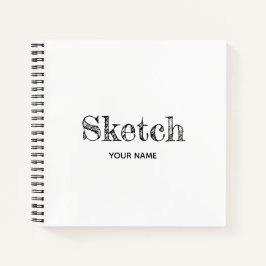 Skizze-Buch mit Ihrem Namen KünstlerNotebook Notizbuch