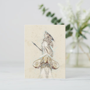 Skizze der Athena-Statue Postcard - Altgriechisch Postkarte