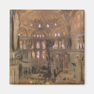 Skizze der Santa Sophia von John Singer Sargent Magnet