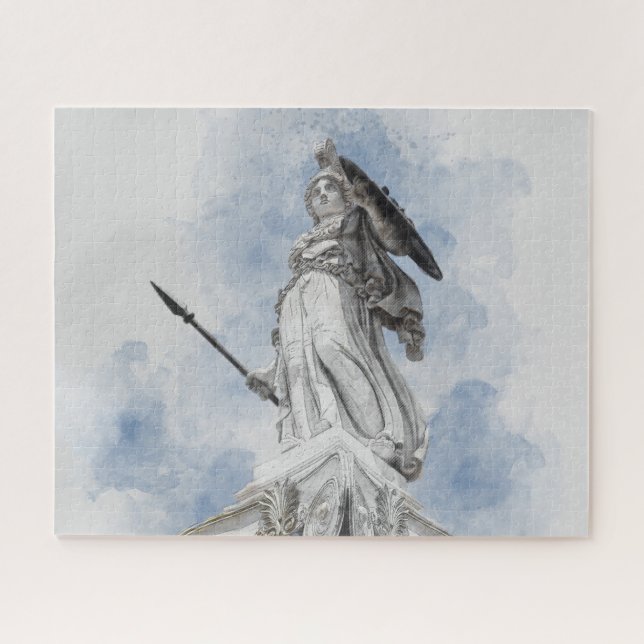 Skizze der Statue von Athena Jigsaw Puzzle - Mytho (Horizontal)