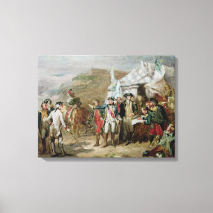 Skizze für den Kampf von Yorktown Leinwanddruck