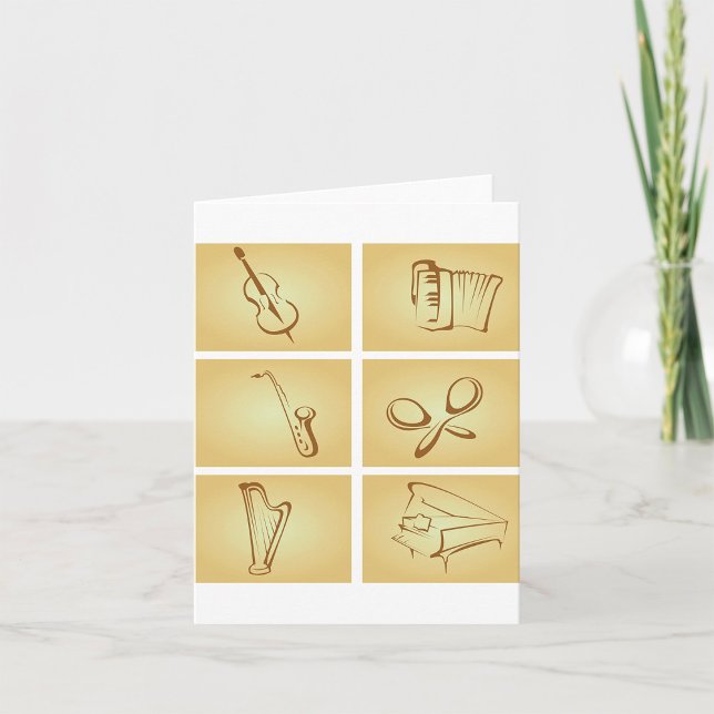 Skizze für Musikinstrumente Karte (Von Creator hochgeladen)