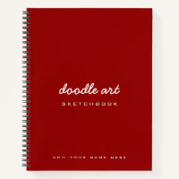 Skizze für rote Doodle-Kunst