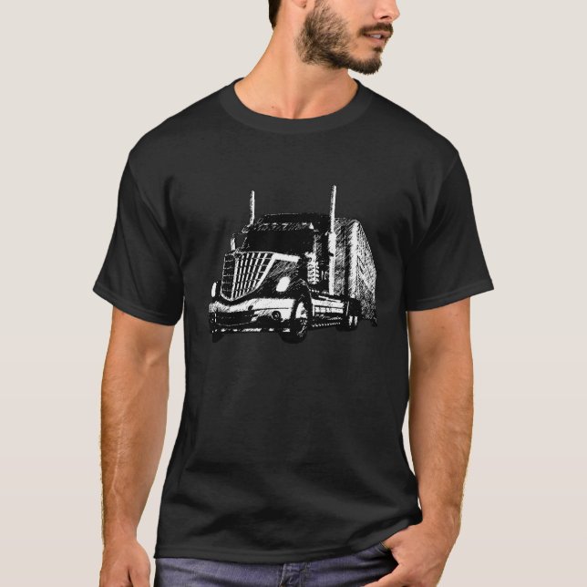 Skizze für schwere Anhänger T-Shirt (Vorderseite)