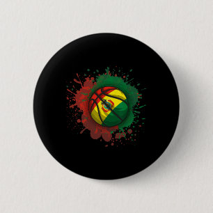 Skizze mit bolivianischer Flagge Button