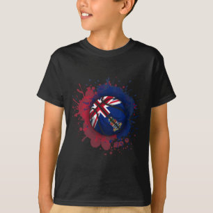 Skizze mit der Flagge der Kaimaninseln T-Shirt