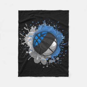 Skizze mit estnischer Flagge Fleecedecke