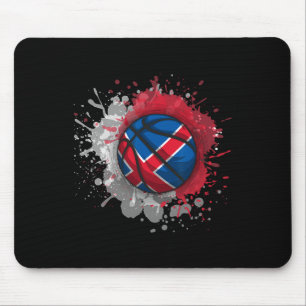 Skizze mit Island-Flagge Mousepad