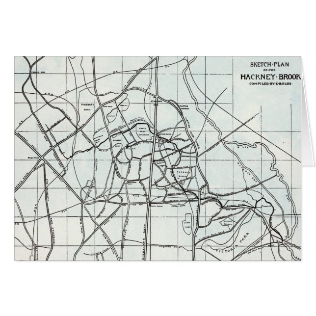 Skizze-Plan des Mietpferd-Baches (Vorderseite (Horizontal))