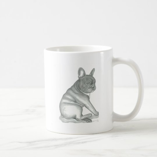 Skizze-Tasse der französischen Bulldogge Kaffeetasse