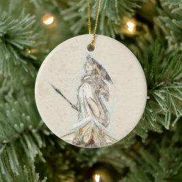 Skizze von Athena Keramik Ornament - Klassische Zu