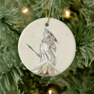 Skizze von Athena Keramik Ornament - Klassische Zu