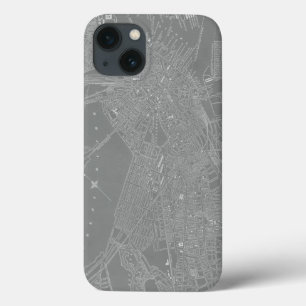 Skizze von Boston City Map Case-Mate iPhone Hülle
