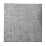 Skizze von Chicago City Map Fliese<br><div class="desc">Skizze von Chicago City Map. Künstler: Vision Studio. Bild-ID: 64744Z.</div>