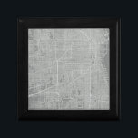 Skizze von Chicago City Map Schmuckschachtel<br><div class="desc">Skizze von Chicago City Map. Künstler: Vision Studio. Bild-ID: 64744Z.</div>