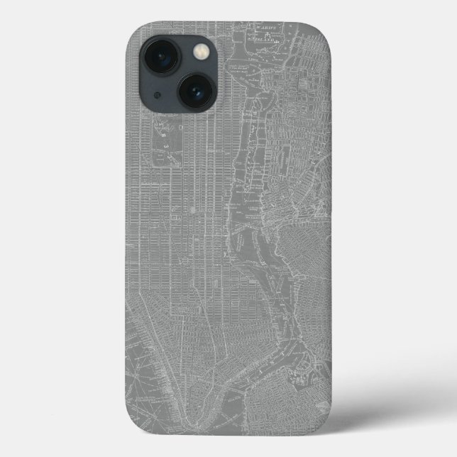 Skizze von New York City Map Case-Mate iPhone Hülle (Rückseite)