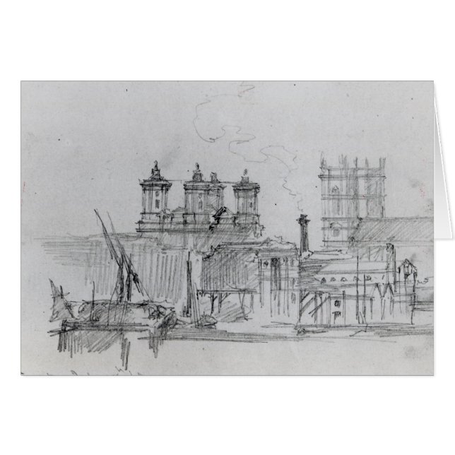 Skizze von Westminster, 1860 (Vorderseite (Horizontal))