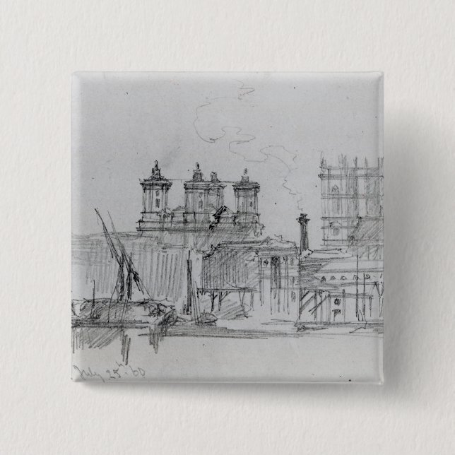 Skizze von Westminster, 1860 Button (Vorderseite)