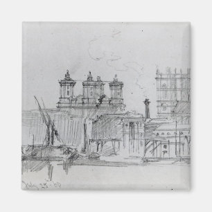 Skizze von Westminster, 1860 Magnet