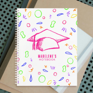 Skizze Zeichn von Toga Hat   Lebhafte Farben Notizbuch