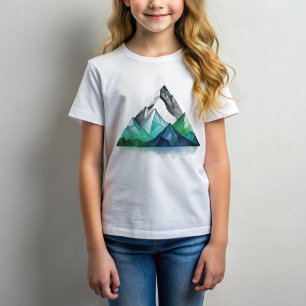 Skizzen einer dreieckigen geometrischen Gebirgslan T-Shirt